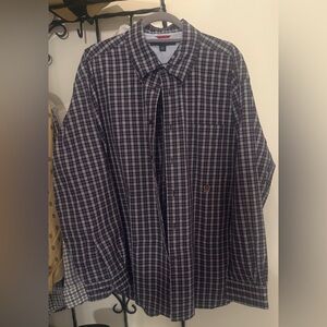 Tommy Hilfiger Vintage Men’s Long Sleeve Button Down Shirt Size XL